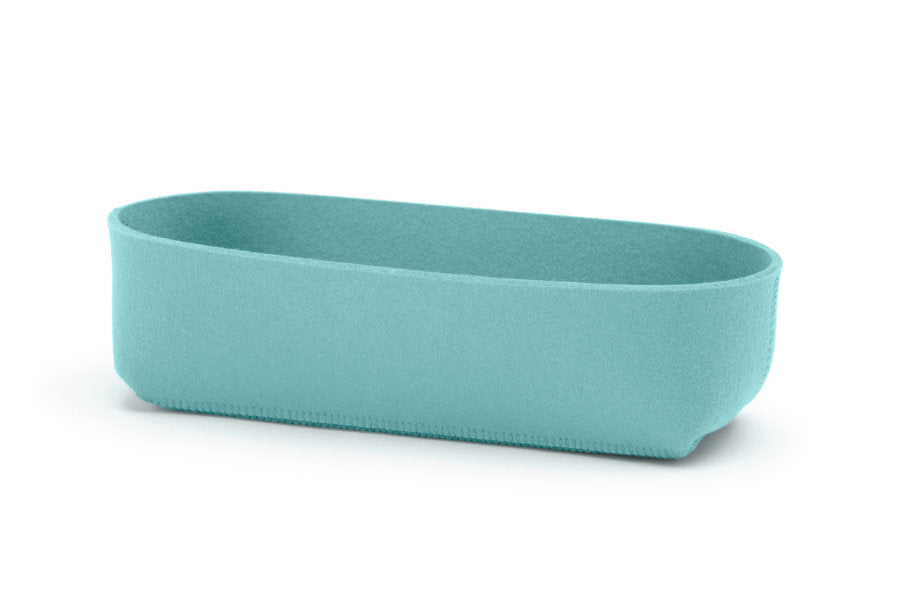 Hey-Sign Brotschale aus Wollfilz, Größe M, Farbe Pastelltürkis