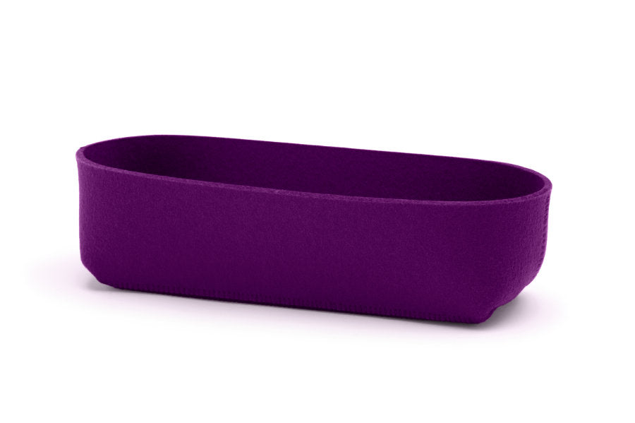 Hey-Sign Brotschale aus Wollfilz, Größe M, Farbe Pflaume