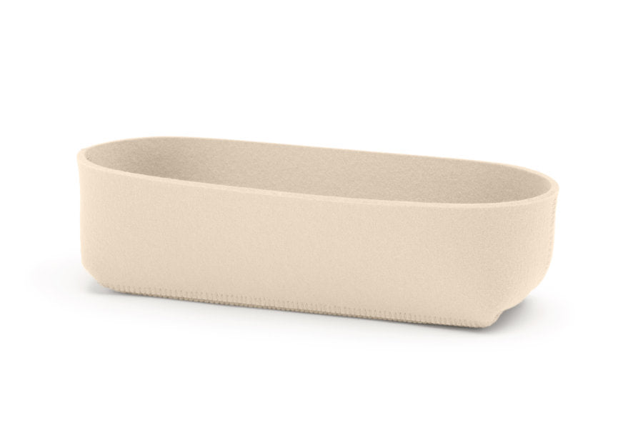 Hey-Sign Brotschale aus Wollfilz, Größe M, Farbe Macadamia