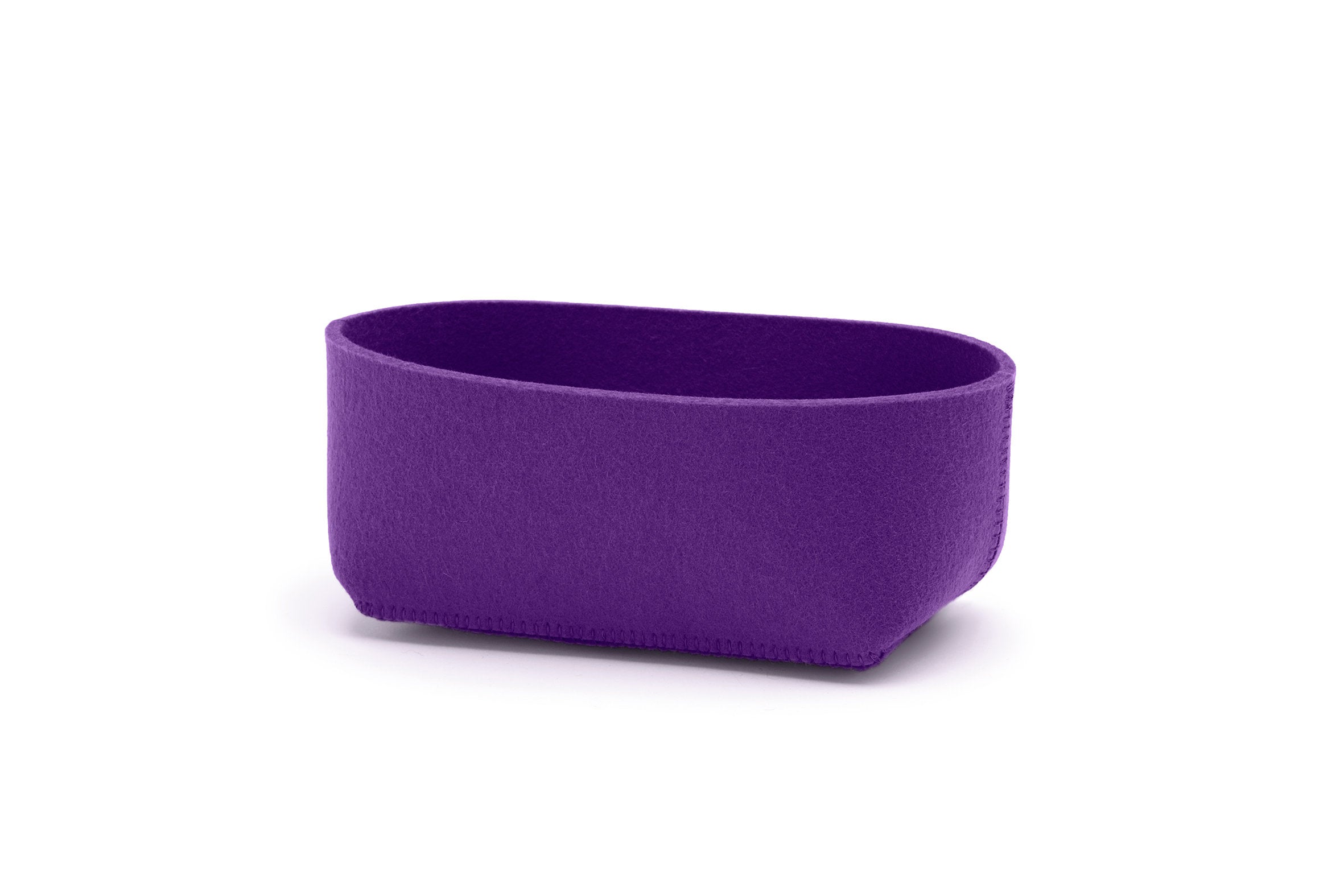 Hey-Sign Brotschale aus Wollfilz, Größe S, Farbe Violett