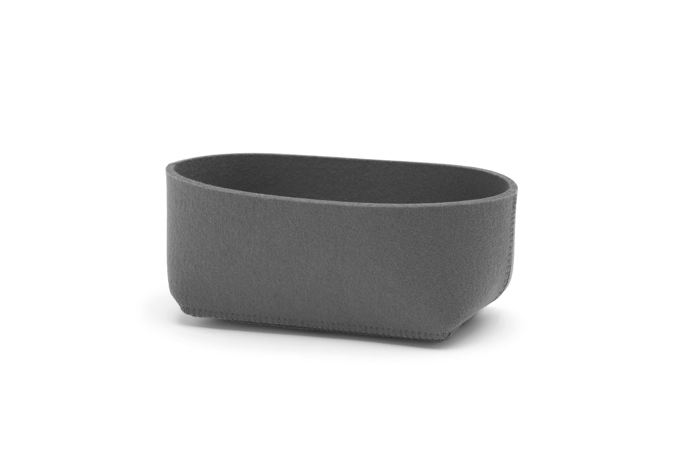 Hey-Sign Brotschale aus Wollfilz, Größe S, Farbe Taubengrau