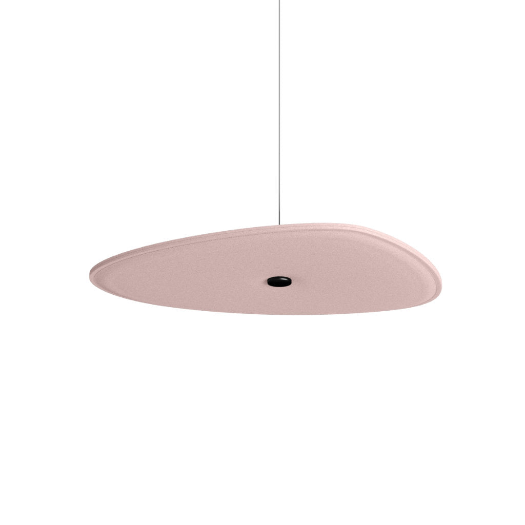 Hey-Sign Akustik Deckenelement Spot Stone aus Filz mit Stahlseil-Aufhängung, Größe M, Farbe Powder