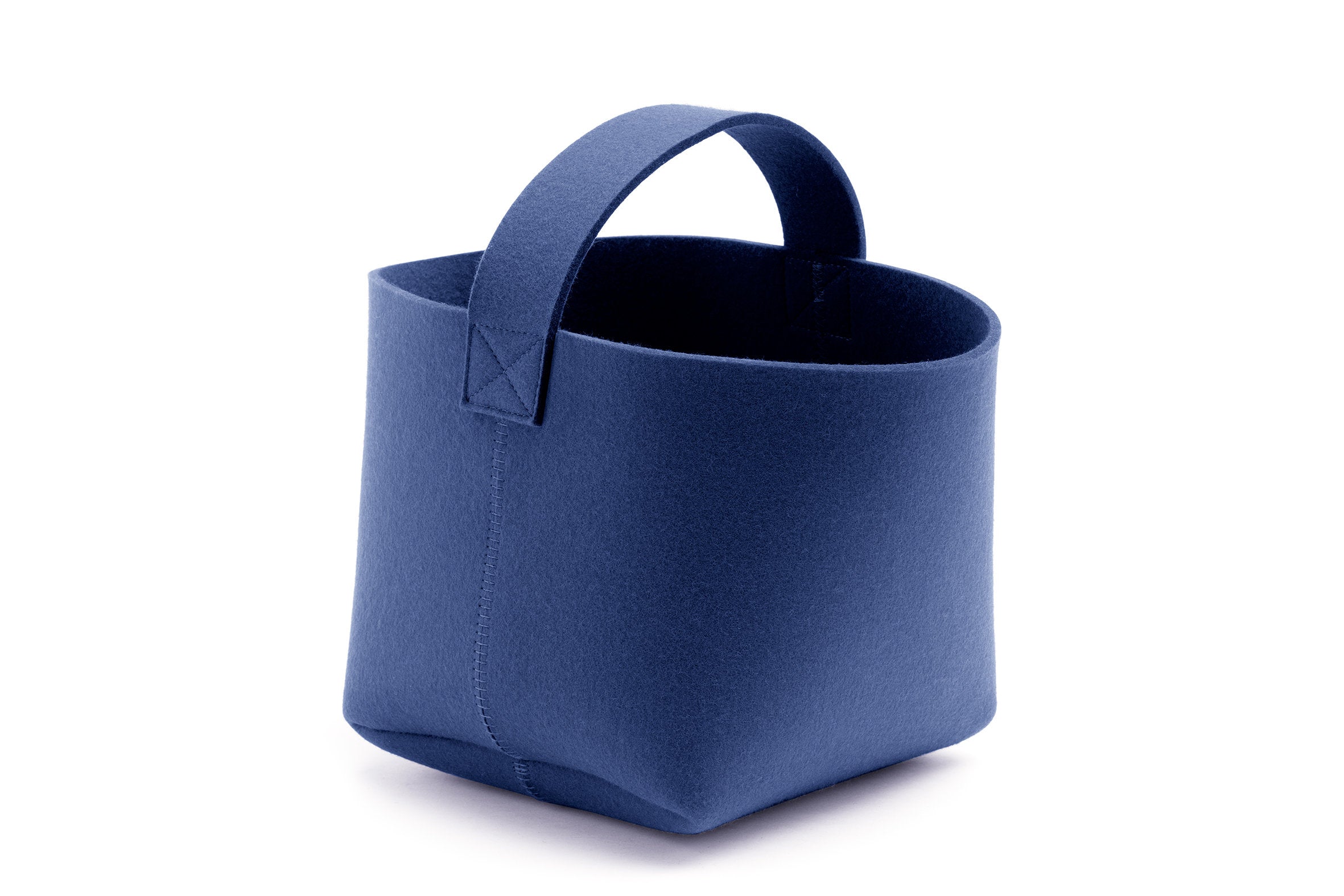 Hey-Sign Kaminholzkorb aus Filz, Größe S, Farbe Indigo