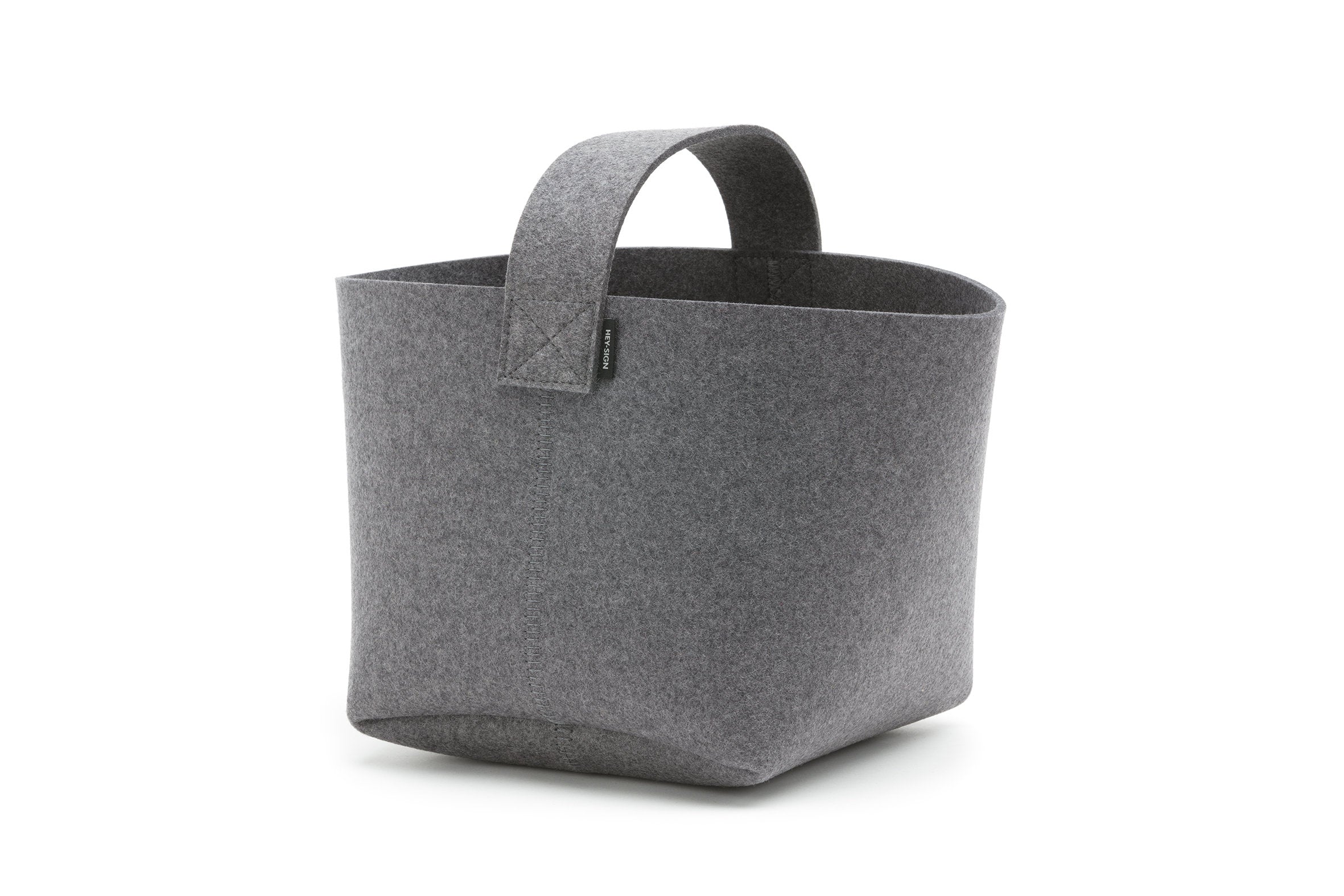 Hey-Sign Kaminholzkorb aus Filz, Größe S, Farbe Anthrazit