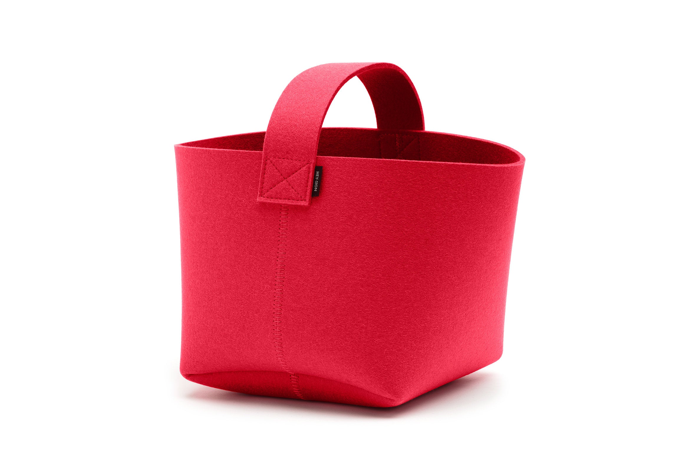 Hey-Sign Kaminholzkorb aus Filz, Größe S, Farbe Coral