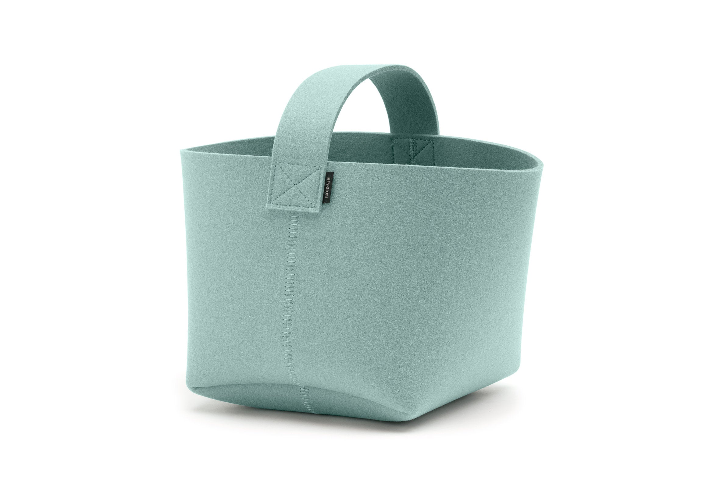 Hey-Sign Kaminholzkorb aus Filz, Größe S, Farbe Aqua
