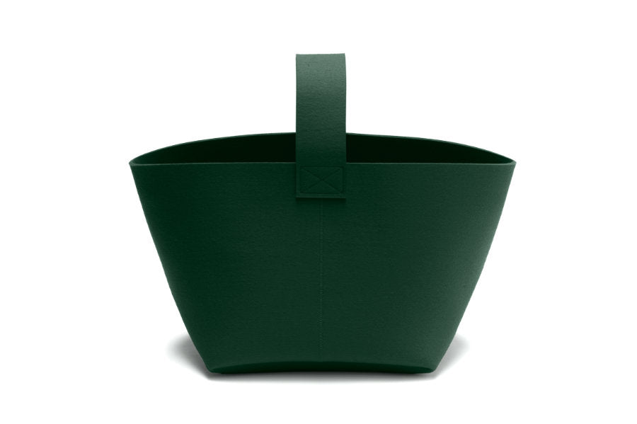 Hey-Sign Kaminholzkorb aus Filz, Größe M, Farbe Deep Forest