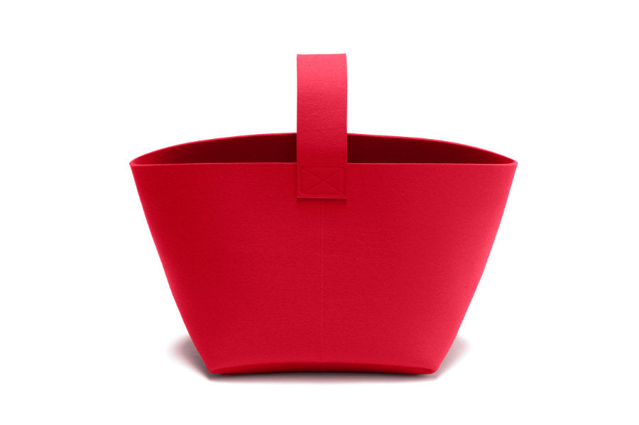 Hey-Sign Kaminholzkorb aus Filz, Größe M, Farbe Coral