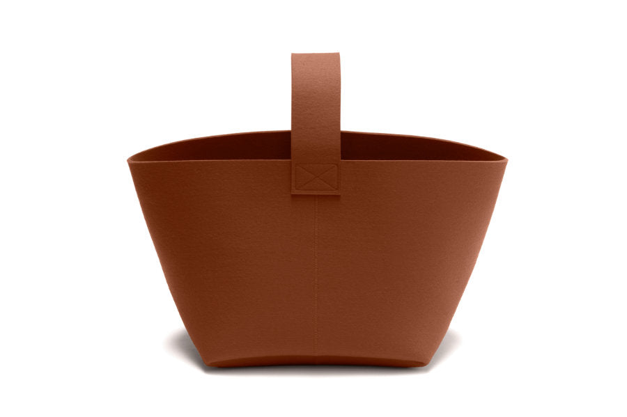 Hey-Sign Kaminholzkorb aus Filz, Größe M, Farbe Zimt