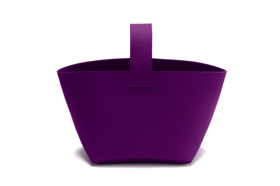 Hey-Sign Kaminholzkorb aus Filz, Größe M, Farbe Pflaume