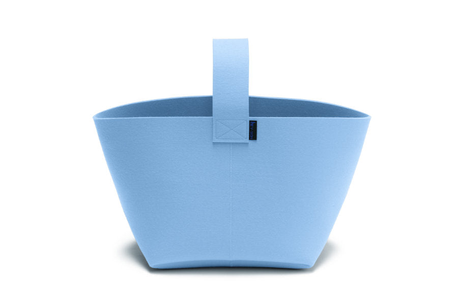 Hey-Sign Kaminholzkorb aus Filz, Größe M, Farbe Pastellblau