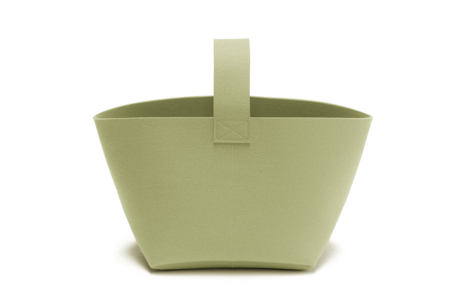 Hey-Sign Kaminholzkorb aus Filz, Größe M, Farbe Pistazie