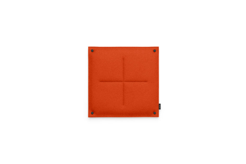 Kleine Pinnwand Orgaboard aus Filz von Hey-Sign in der Farbe Mango