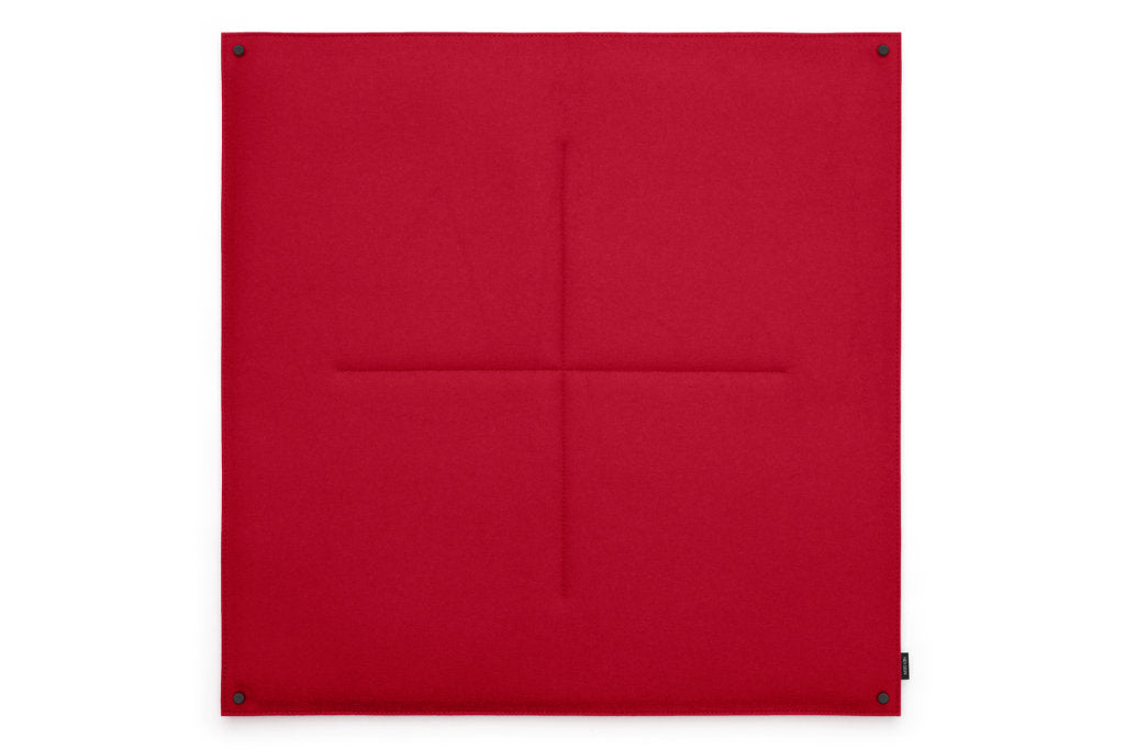 Pinnwand Orgaboard aus Filz von Hey-Sign in der Farbe Mohnrot