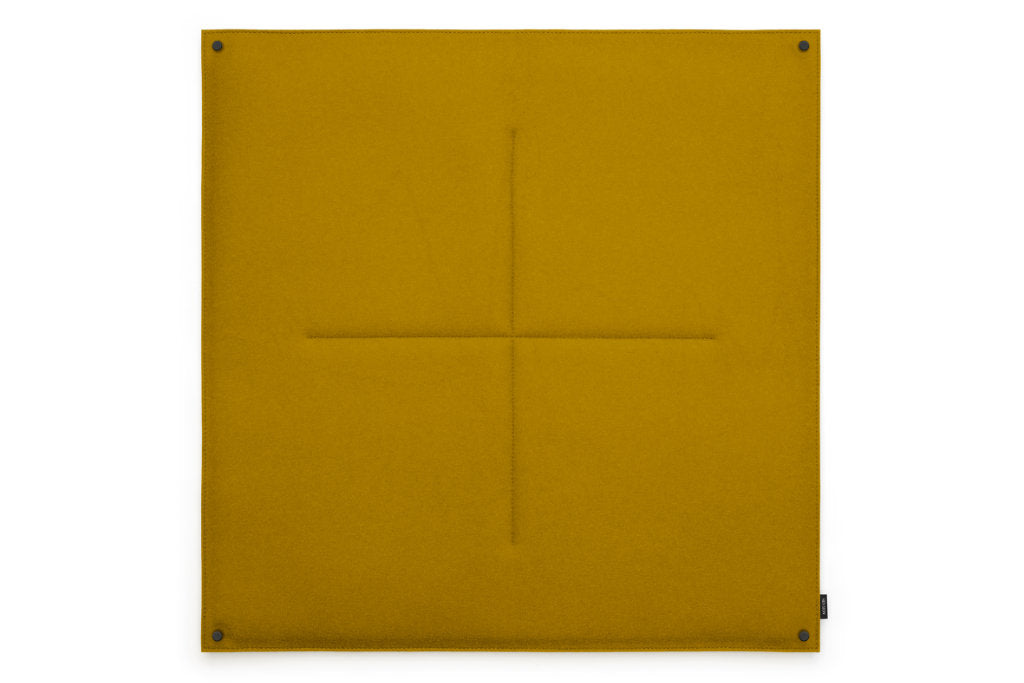 Pinnwand Orgaboard aus Filz von Hey-Sign in der Farbe Mustard