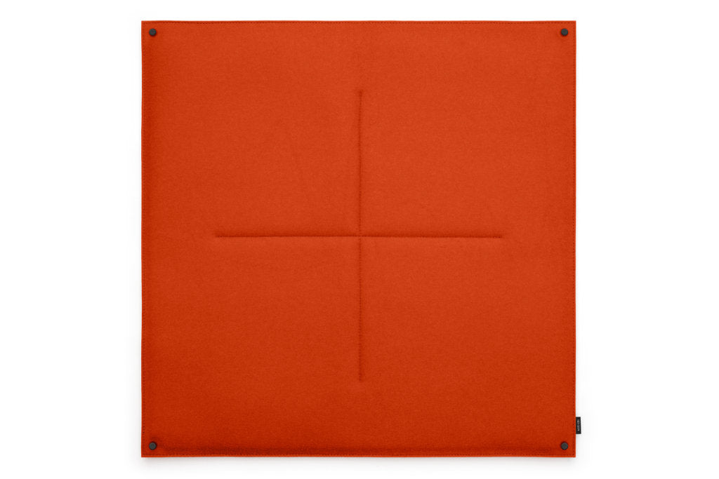 Pinnwand Orgaboard aus Filz von Hey-Sign in der Farbe Mango