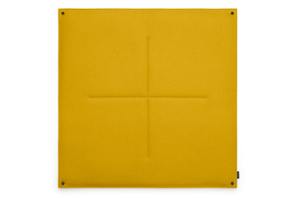 Pinnwand Orgaboard aus Filz von Hey-Sign in der Farbe Curry