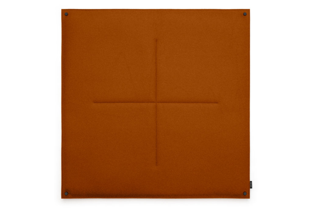 Pinnwand Orgaboard aus Filz von Hey-Sign in der Farbe Walnuss