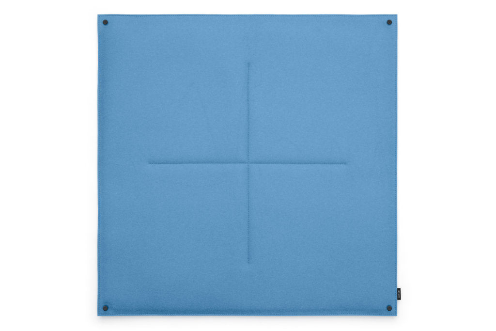 Pinnwand Orgaboard aus Filz von Hey-Sign in der Farbe Himmel