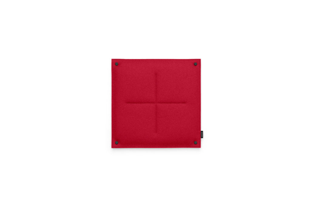 Kleine Pinnwand Orgaboard aus Filz von Hey-Sign in der Farbe Mohnrot