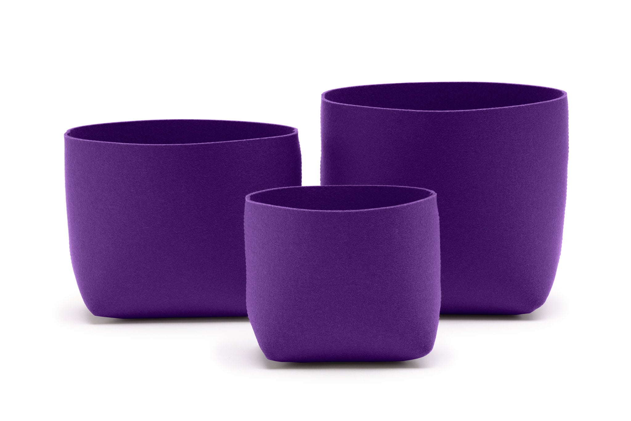 Hey-Sign Filzboxen Silo im 3erSet, Farbe Violett