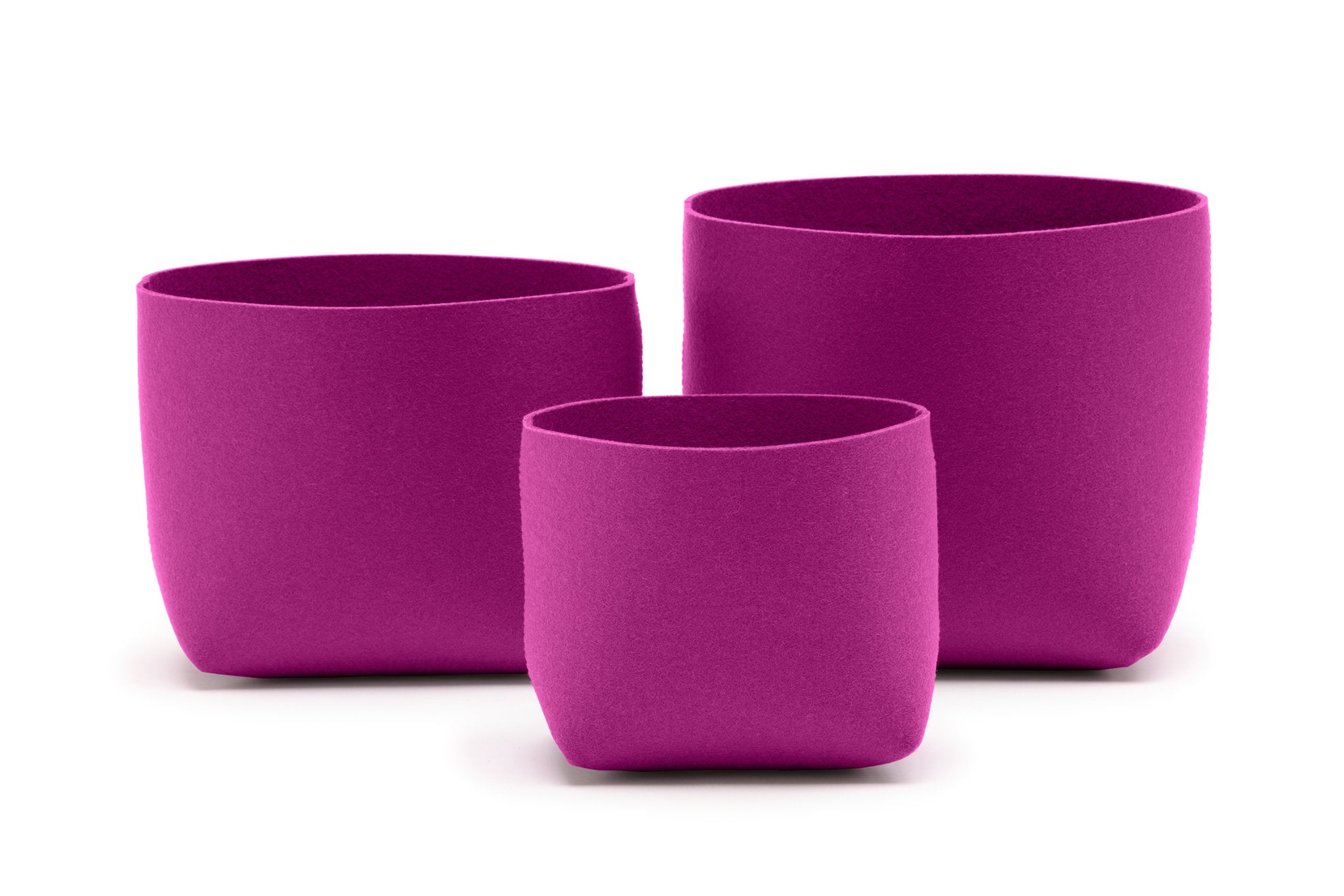 Hey-Sign Filzboxen Silo im 3erSet, Farbe Pink