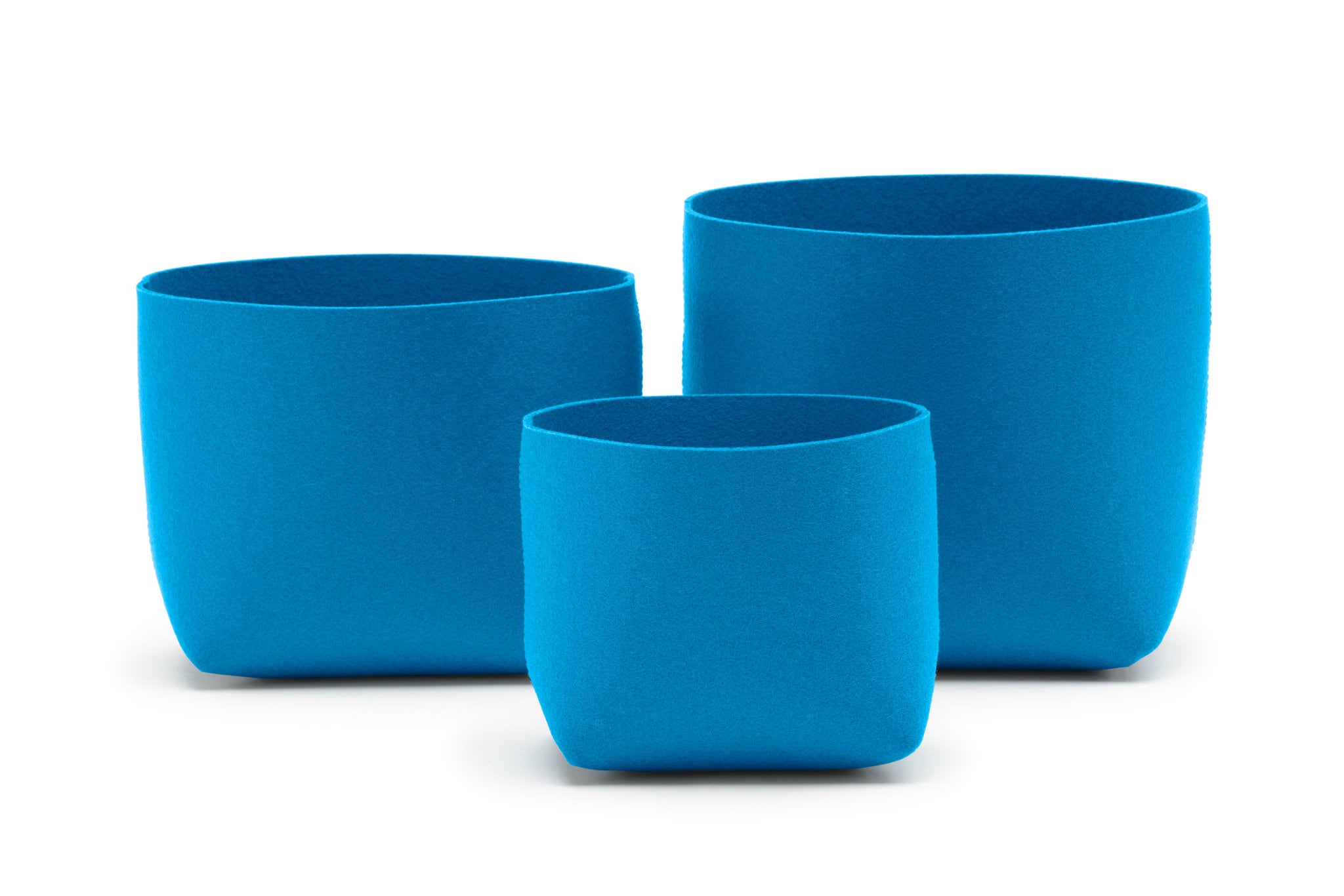 Hey-Sign Filzboxen Silo im 3erSet, Farbe Petrol