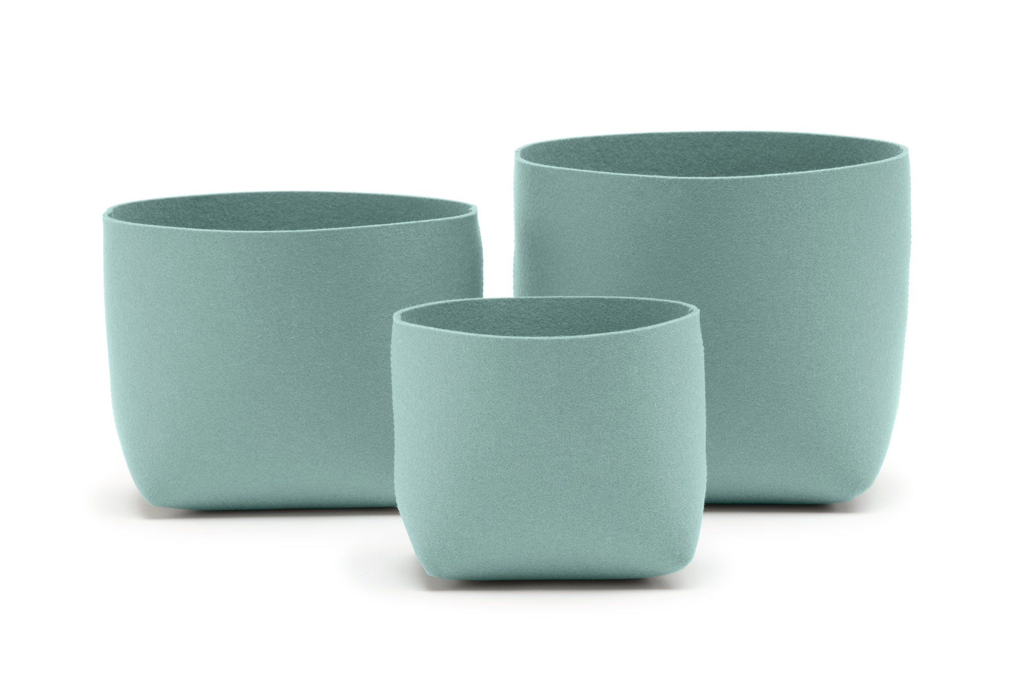 Hey-Sign Filzboxen Silo im 3erSet, Farbe Aqua