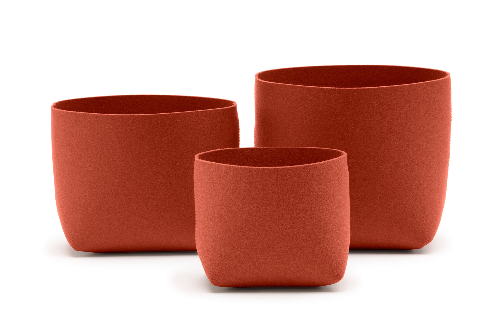 Hey-Sign Filzboxen Silo im 3erSet, Farbe Iron