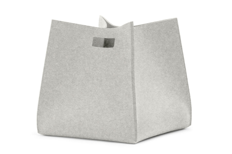 Tall Box von Hey-Sign aus reinem Wollfilz in der Farbe Marmor