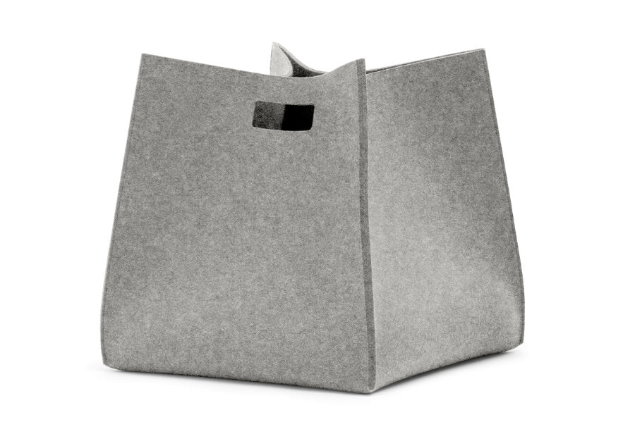 Tall Box von Hey-Sign aus reinem Wollfilz in der Farbe Hellmeliert