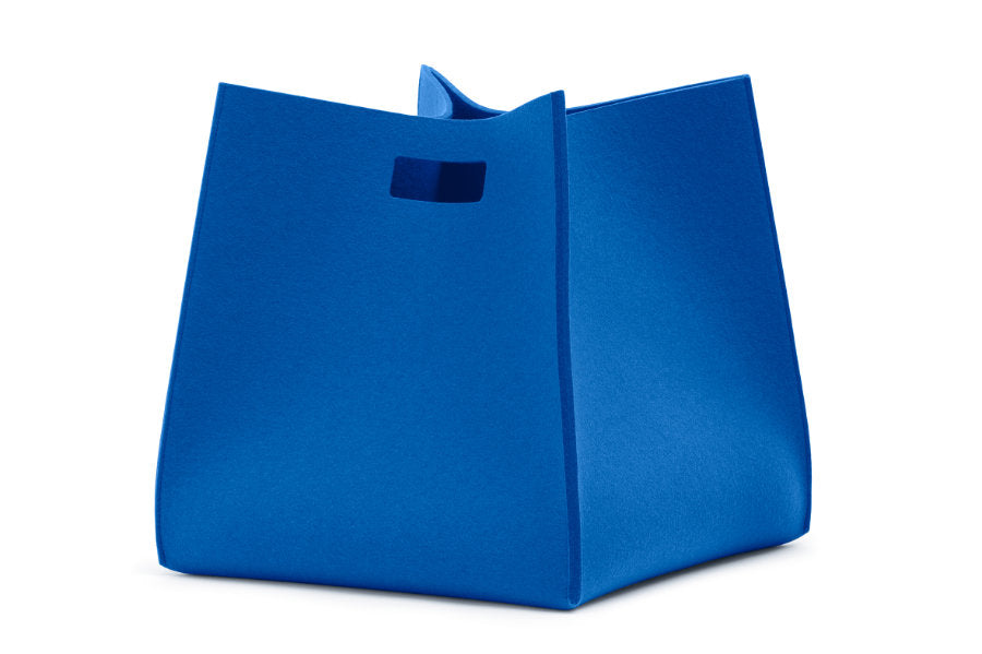 Tall Box von Hey-Sign aus reinem Wollfilz in der Farbe Blau