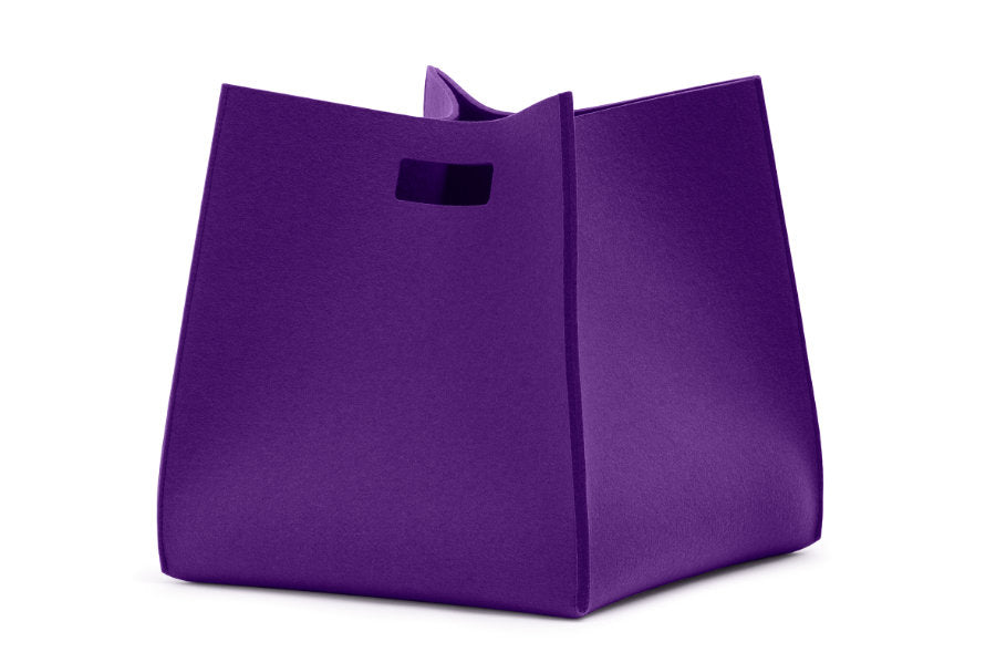 Tall Box von Hey-Sign aus reinem Wollfilz in der Farbe Violett