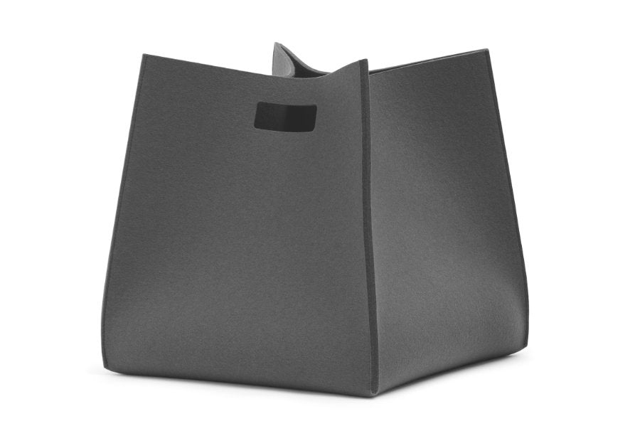 Tall Box von Hey-Sign aus reinem Wollfilz in der Farbe Taubengrau