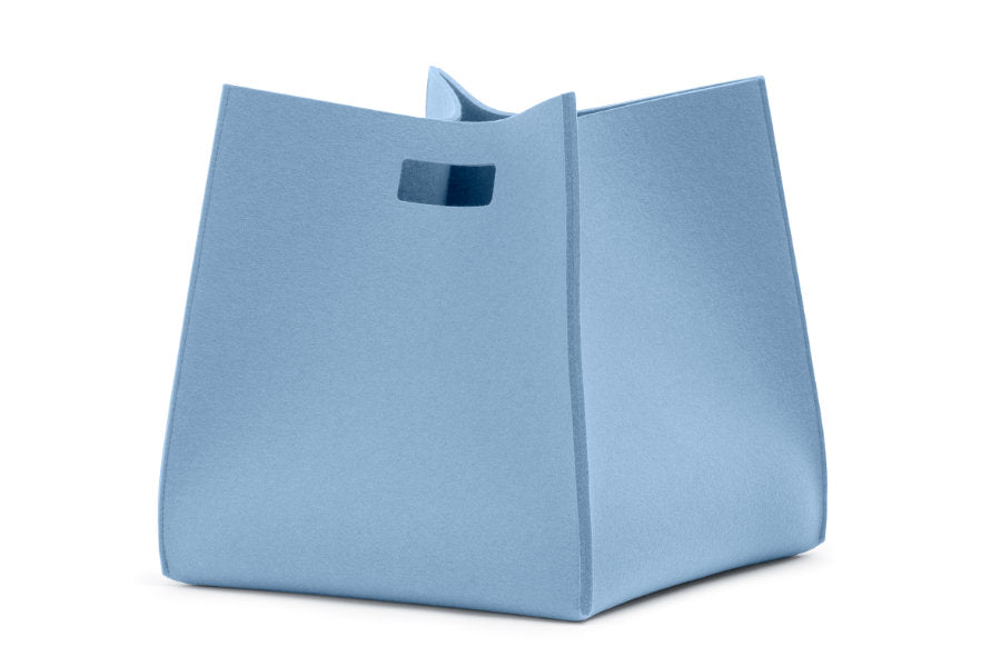 Tall Box von Hey-Sign aus reinem Wollfilz in der Farbe Pastellblau