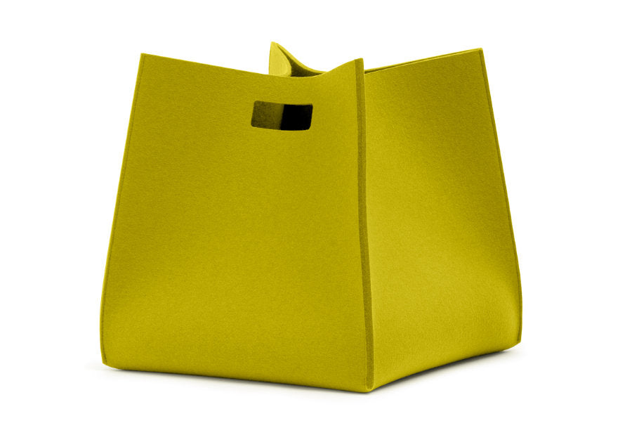 Tall Box von Hey-Sign aus reinem Wollfilz in der Farbe Verde