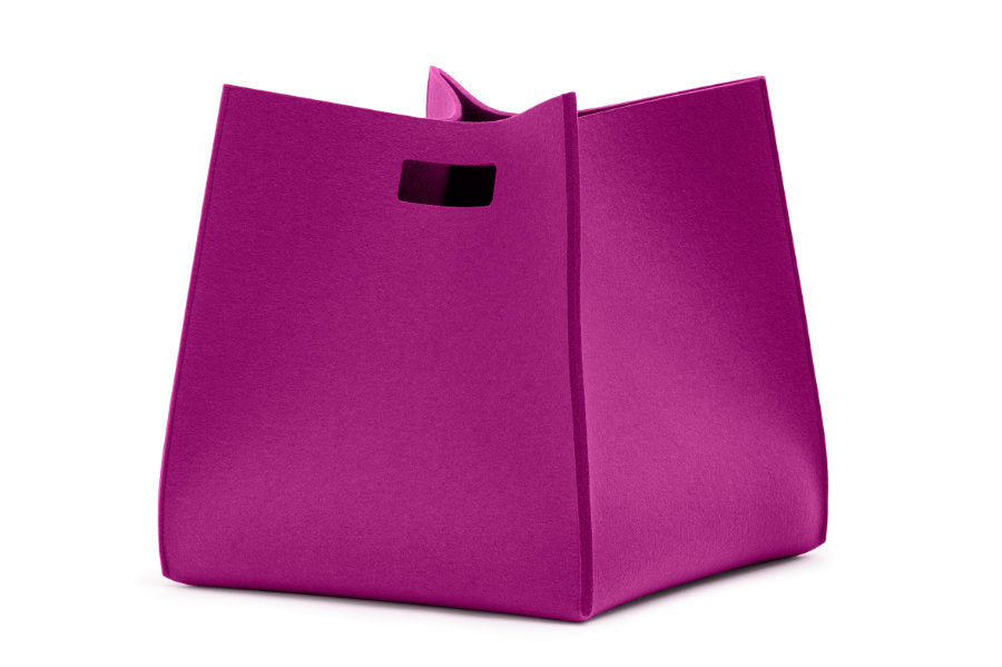 Tall Box von Hey-Sign aus reinem Wollfilz in der Farbe Pink