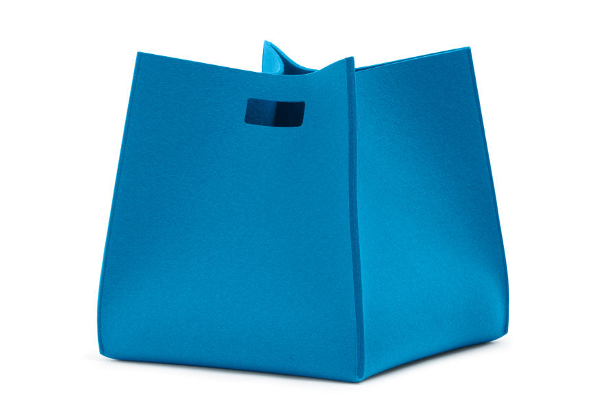 Tall Box von Hey-Sign aus reinem Wollfilz in der Farbe Petrol