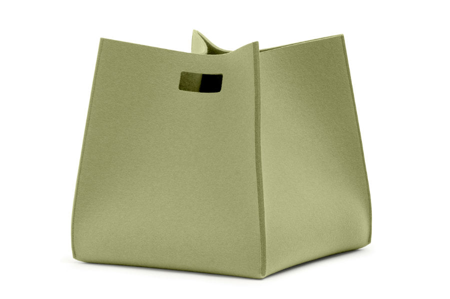 Tall Box von Hey-Sign aus reinem Wollfilz in der Farbe Pistazie