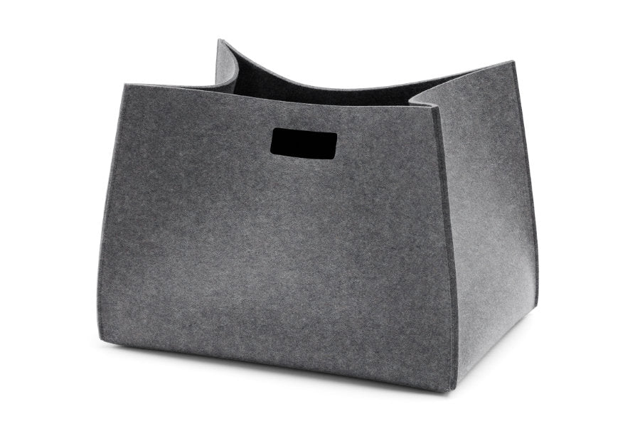 Filzkorb Tall Box rechteckig aus Wollfilz von Hey-Sign in der Farbe Anthrazit