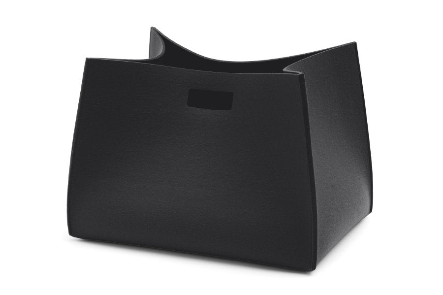 Filzkorb Tall Box rechteckig aus Wollfilz von Hey-Sign in der Farbe Schwarz