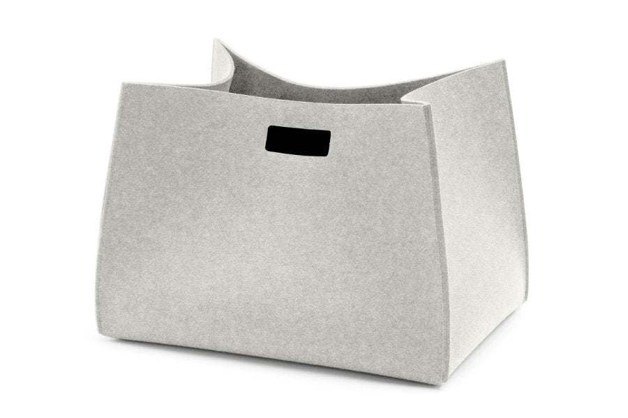Filzkorb Tall Box rechteckig aus Wollfilz von Hey-Sign in der Farbe Marmor