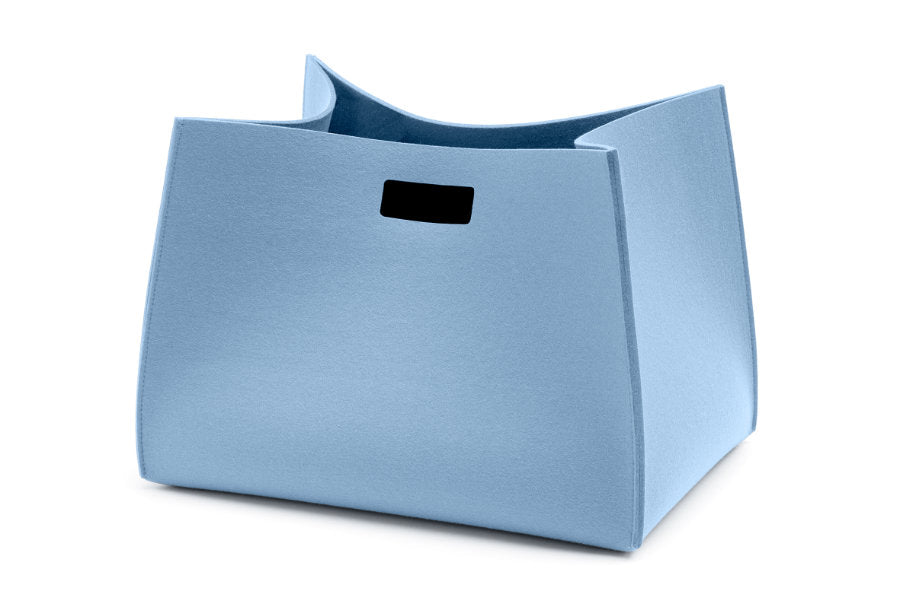 Filzkorb Tall Box rechteckig aus Wollfilz von Hey-Sign in der Farbe Pastellblau