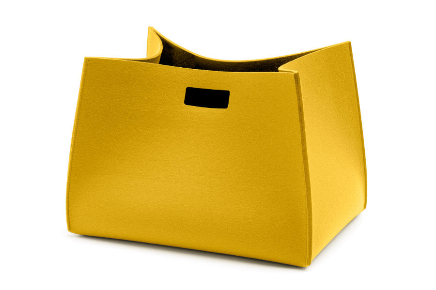 Filzkorb Tall Box rechteckig aus Wollfilz von Hey-Sign in der Farbe Curry