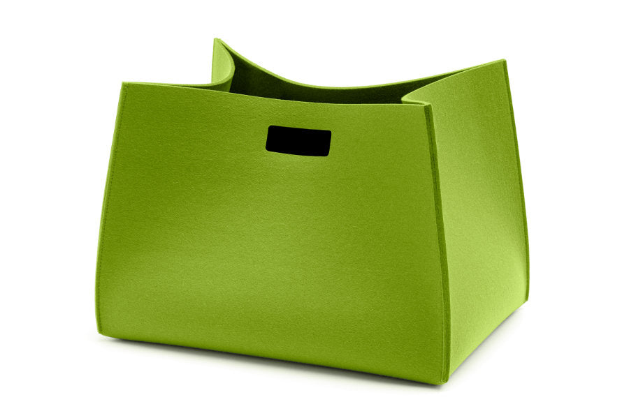 Filzkorb Tall Box rechteckig aus Wollfilz von Hey-Sign in der Farbe Maigrün