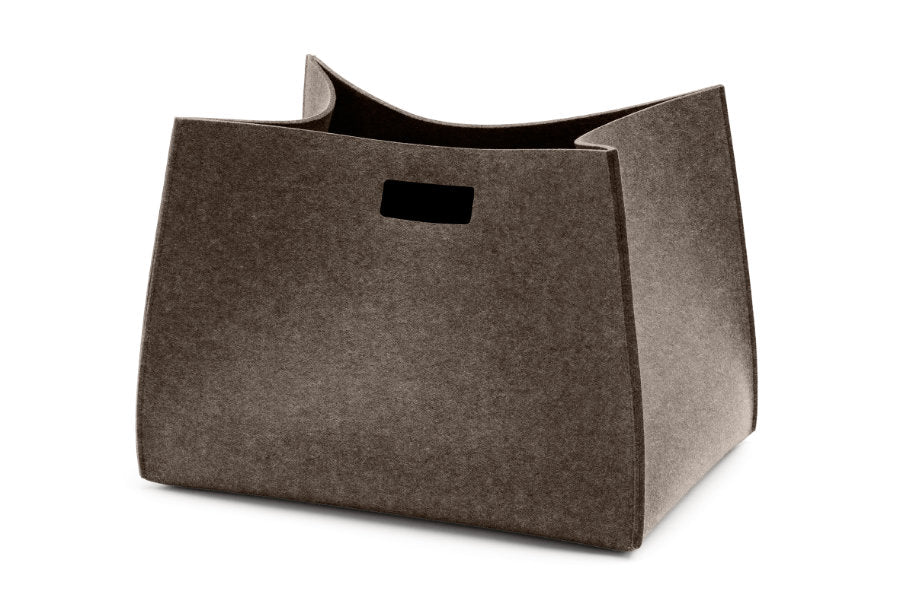 Filzkorb Tall Box rechteckig aus Wollfilz von Hey-Sign in der Farbe Pepper