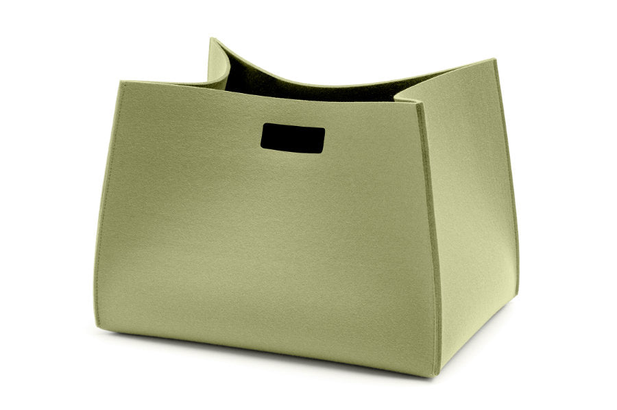 Filzkorb Tall Box rechteckig aus Wollfilz von Hey-Sign in der Farbe Pistazie