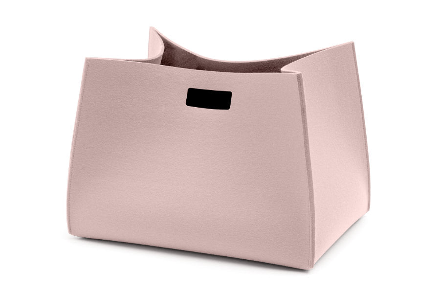 Filzkorb Tall Box rechteckig aus Wollfilz von Hey-Sign in der Farbe Powder