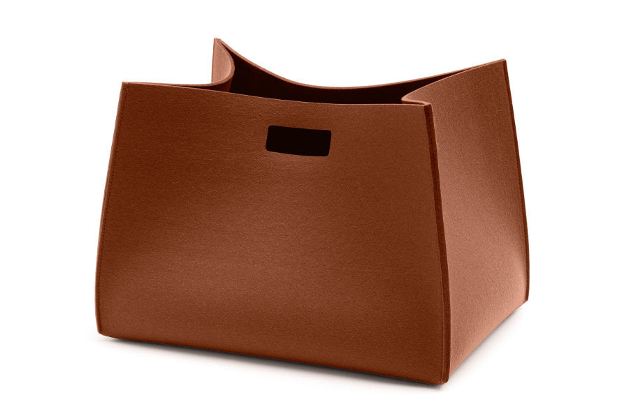 Filzkorb Tall Box rechteckig aus Wollfilz von Hey-Sign in der Farbe Zimt