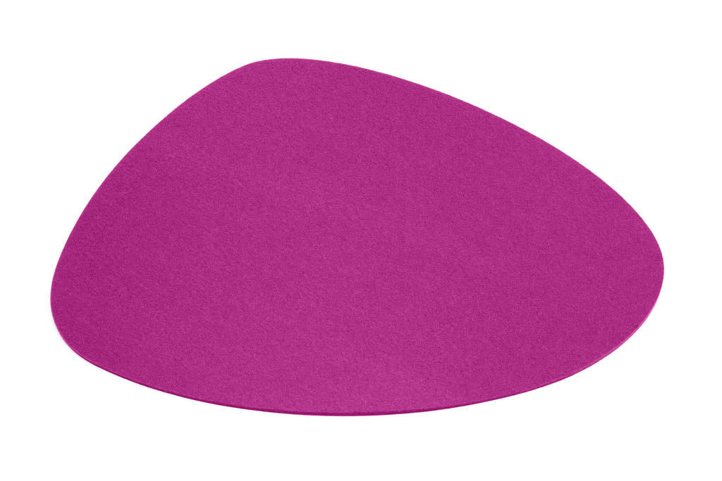 Hey-Sign Tischset Stone aus Wollfilz, organische Form, Farbe Pink
